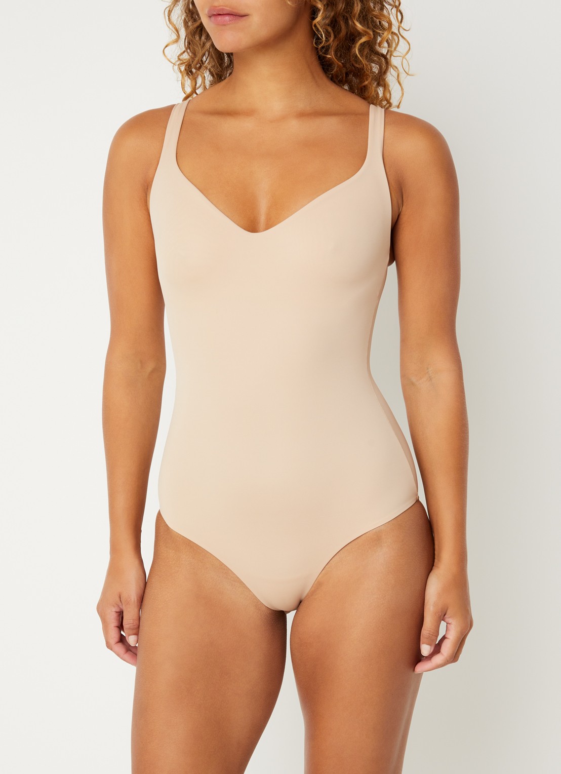 Wolford Mat de Luxe Forming corrigerende body - detail donkerbeige