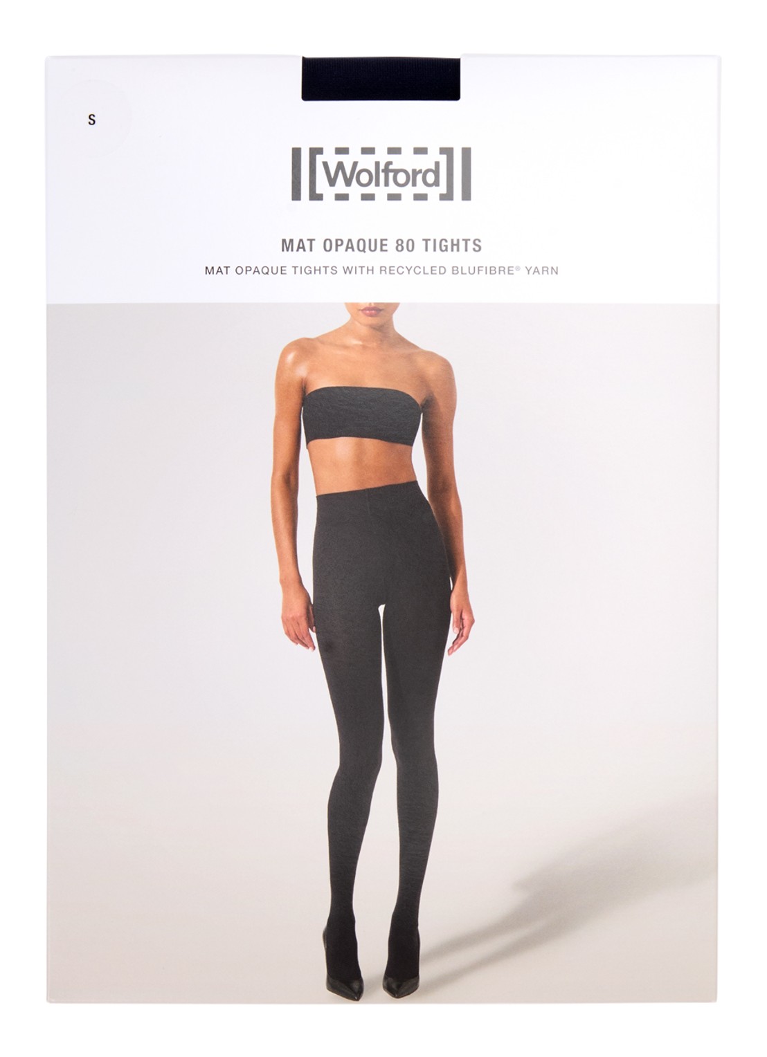 Wolford Mat Opaque panty in 80 denier - voorkant donkerblauw