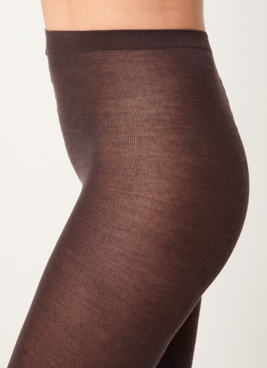 Wolford Merino maillot in 200 denier - detail 4 donkerbruin