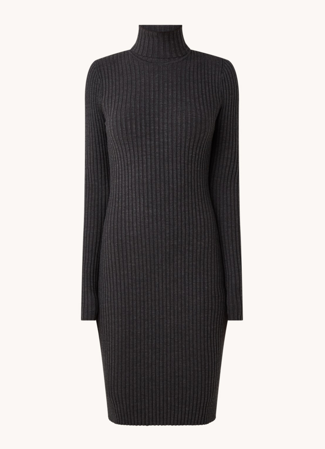 Wolford Merino mini trui-jurk in wolblend - voorkant 2 donkergrijs