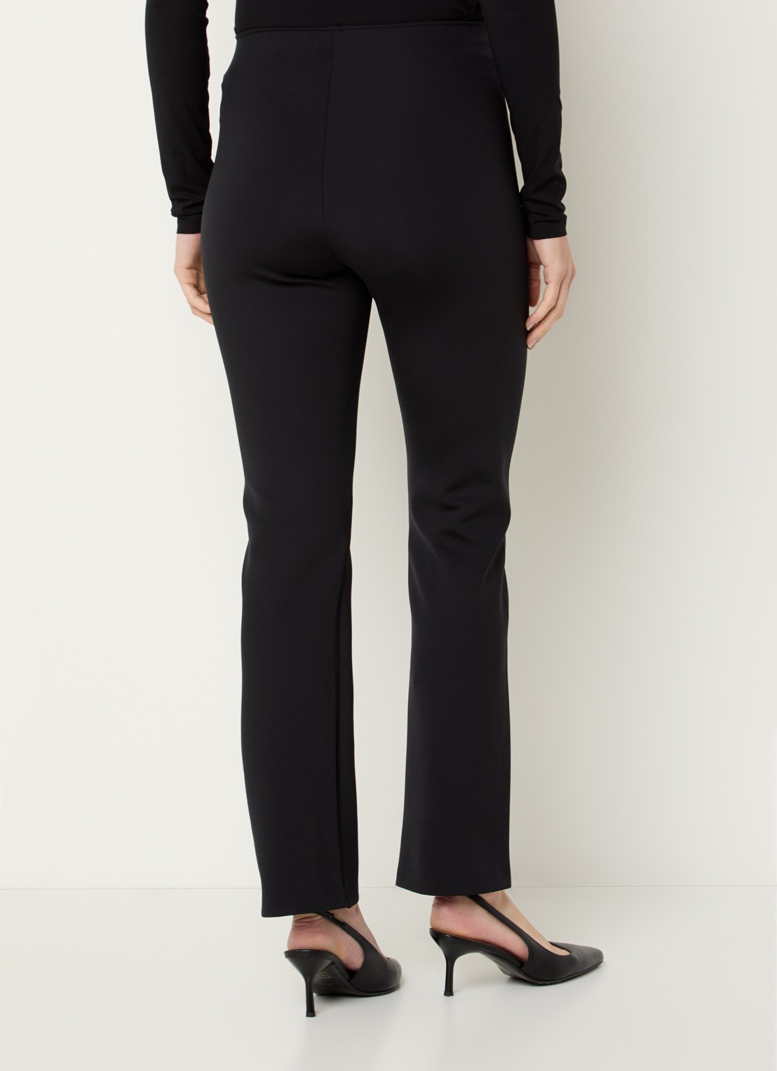 Wolford Midnight Grace high waist slim fit pantalon - achterkant zwart
