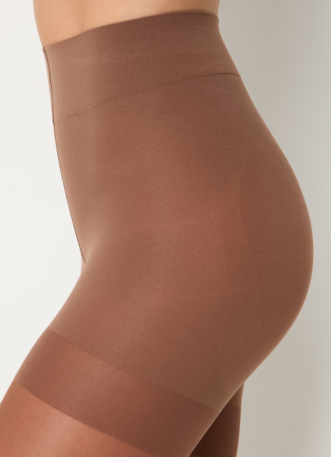 Wolford Miss W panty in 30 denier - detail 2 donkerbruin