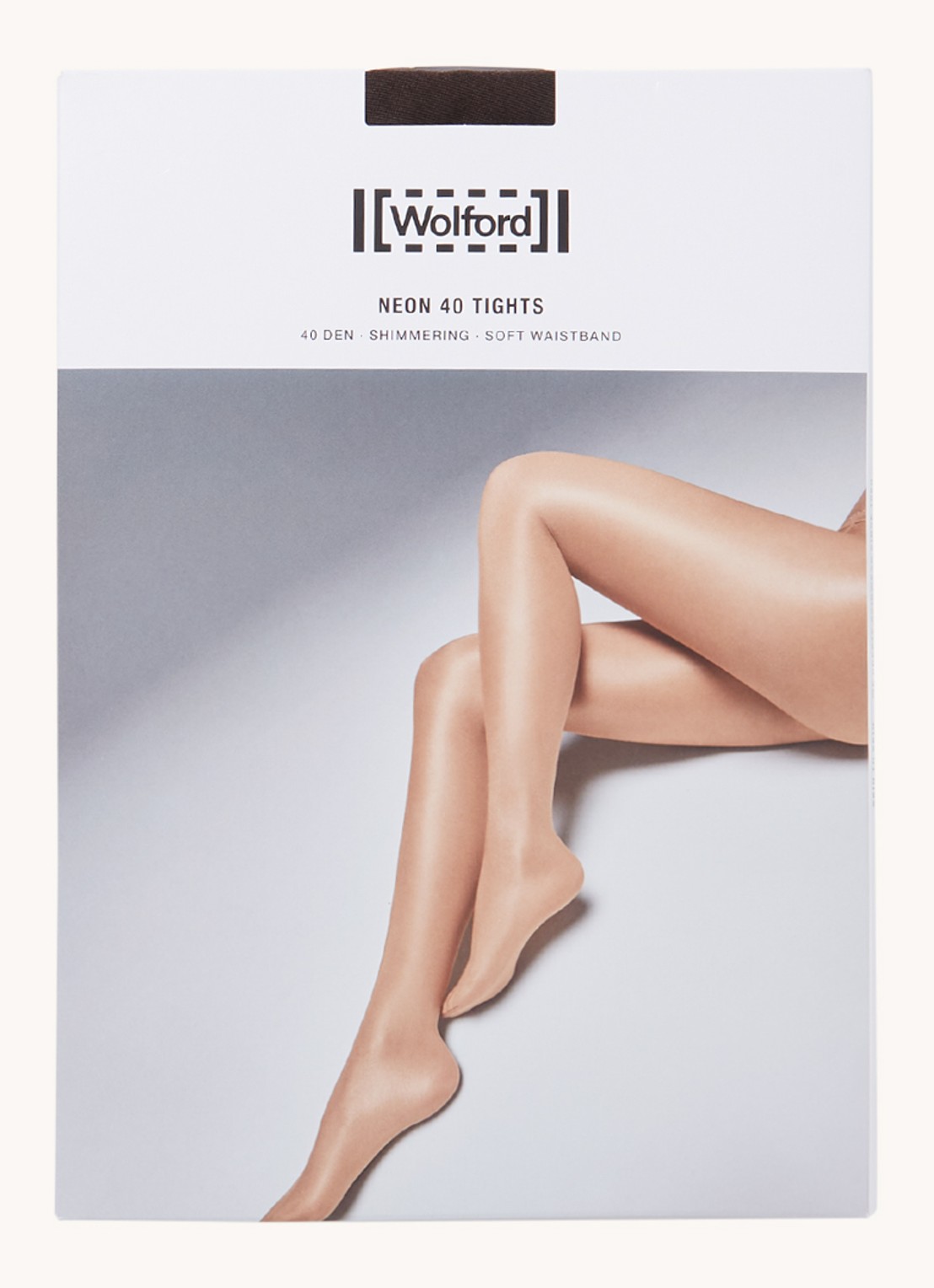Wolford Neon panty in 40 denier  - voorkant 3 donkerbruin