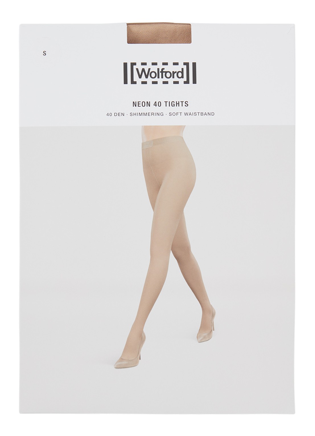 Wolford Neon panty in 40 denier - voorkant beige