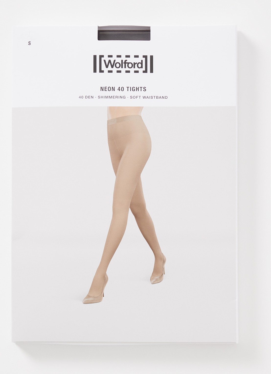 Wolford Neon panty in 40 denier - voorkant donkerbruin