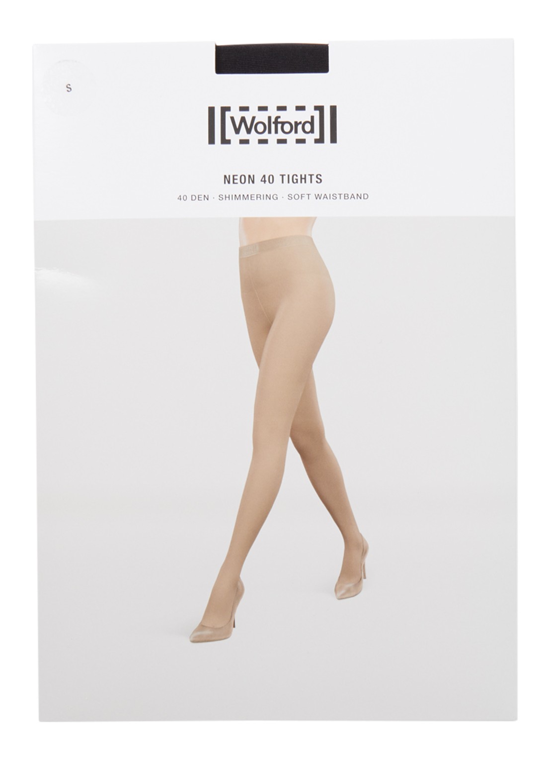 Wolford Neon panty in 40 denier - voorkant zwart