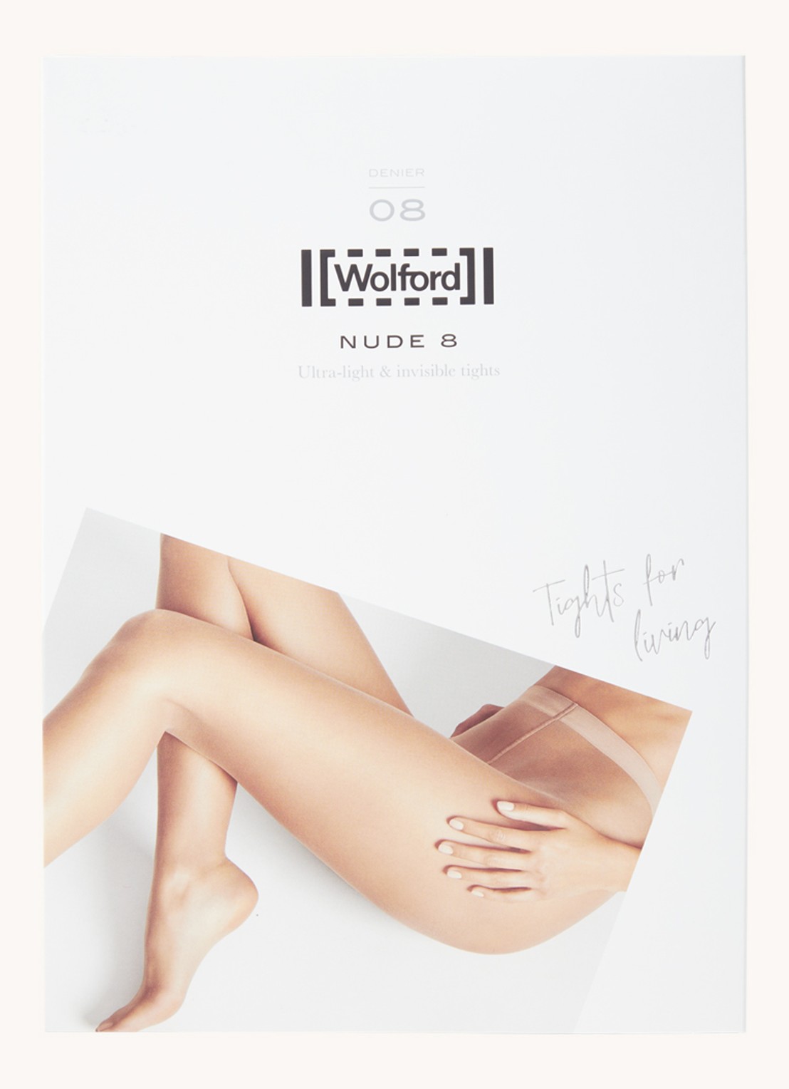 Wolford Panty in 8 denier - voorkant 2 lichtbruin