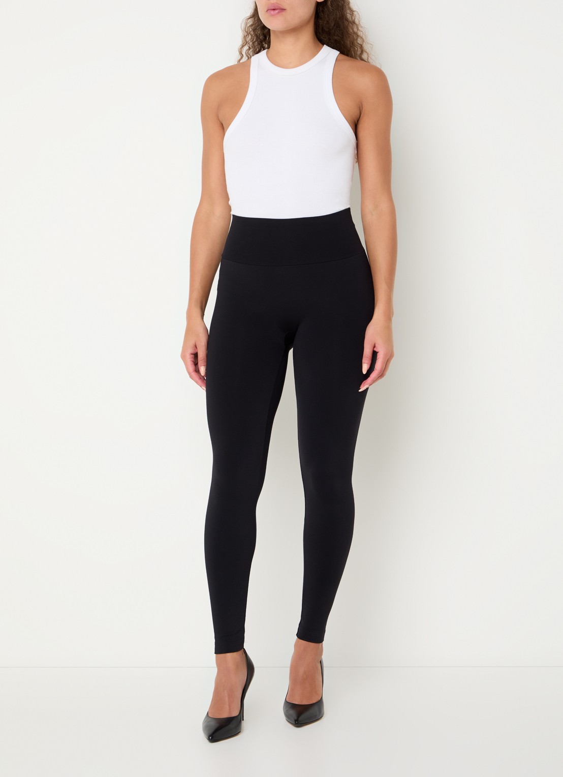Wolford Perfect Fit legging van jersey - voorkant 2 zwart