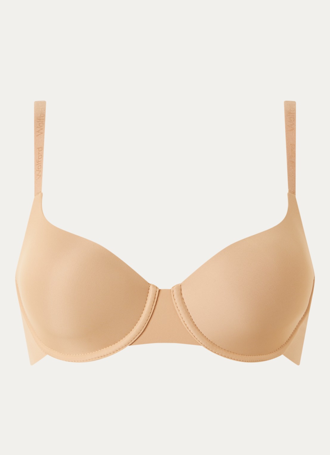 Wolford Pure 3W voorgevormde T-shirt bh  - voorkant beige