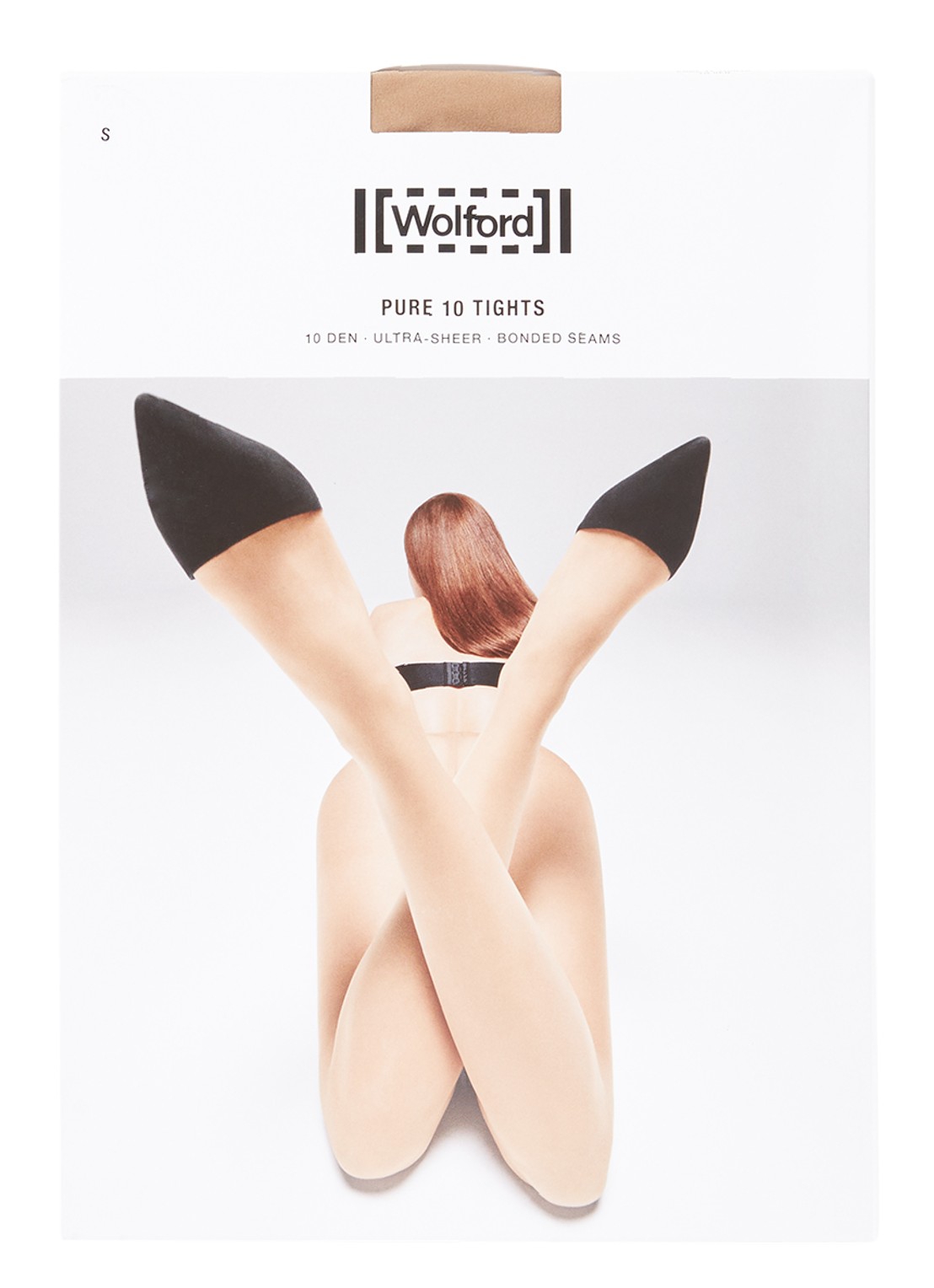 Wolford Pure panty in 10 denier - voorkant lichtbruin