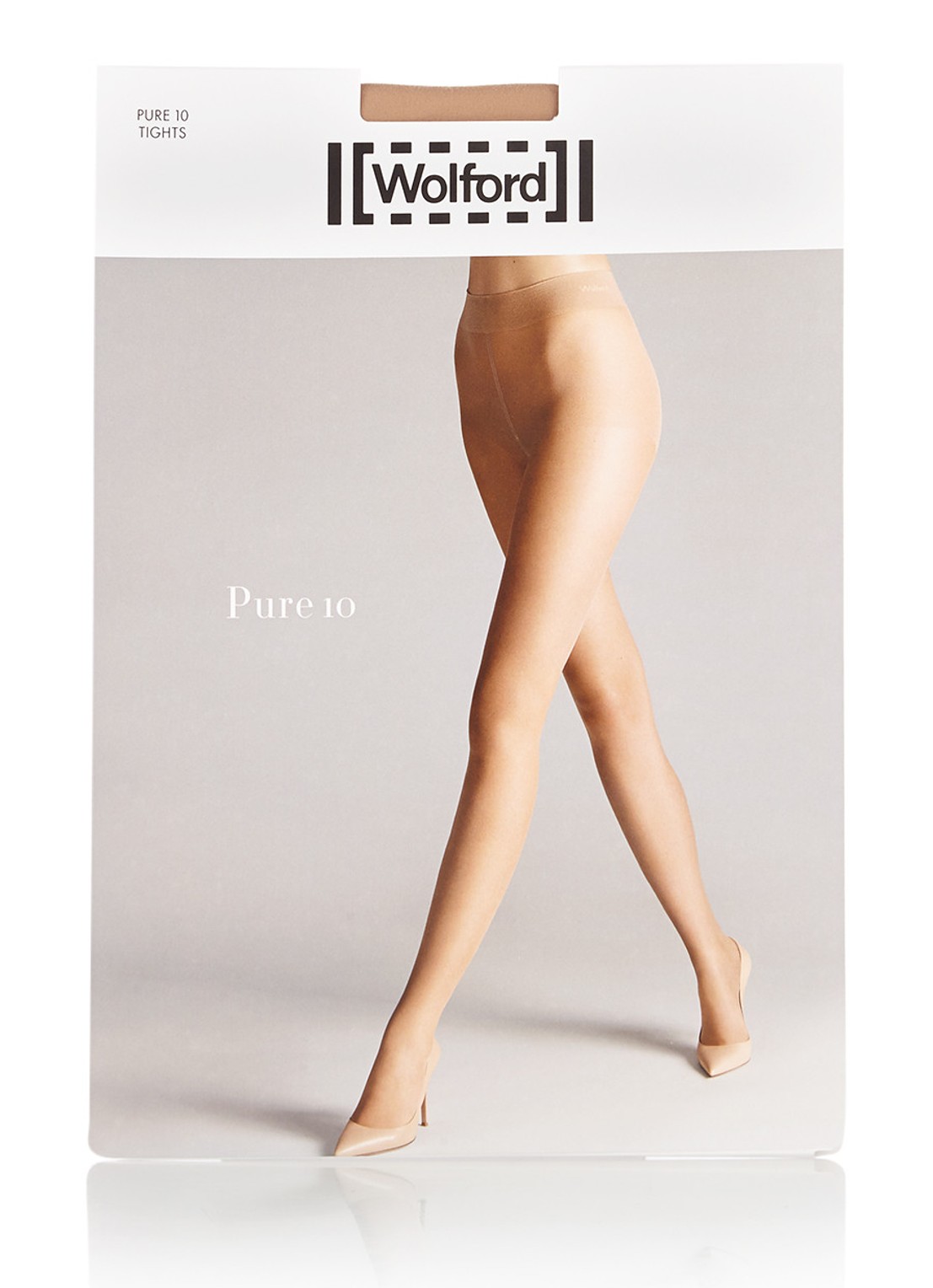 Wolford Pure panty in 10 denier - voorkant 2 creme