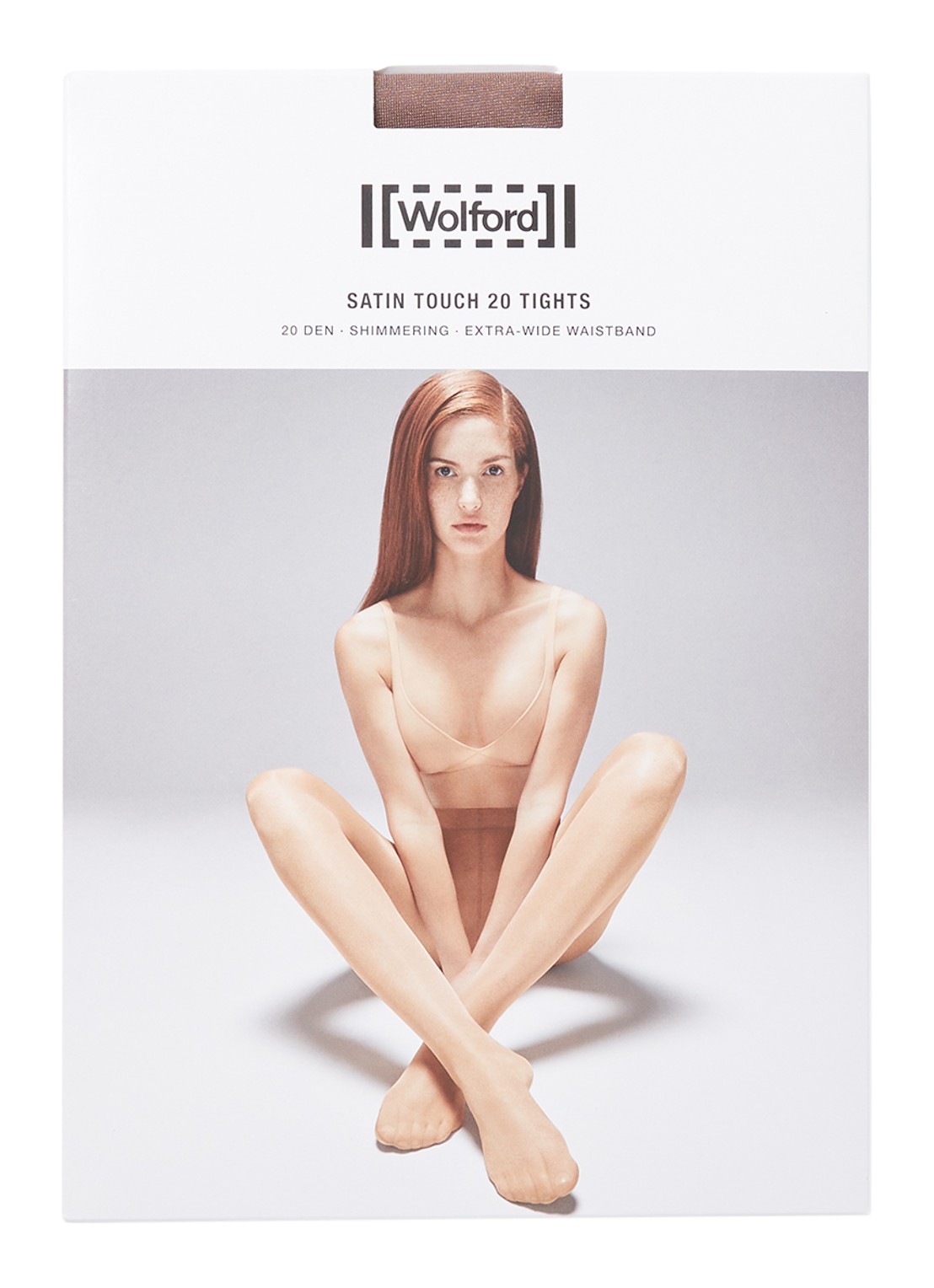 Wolford Satin Touch panty in 20 denier - voorkant bruin