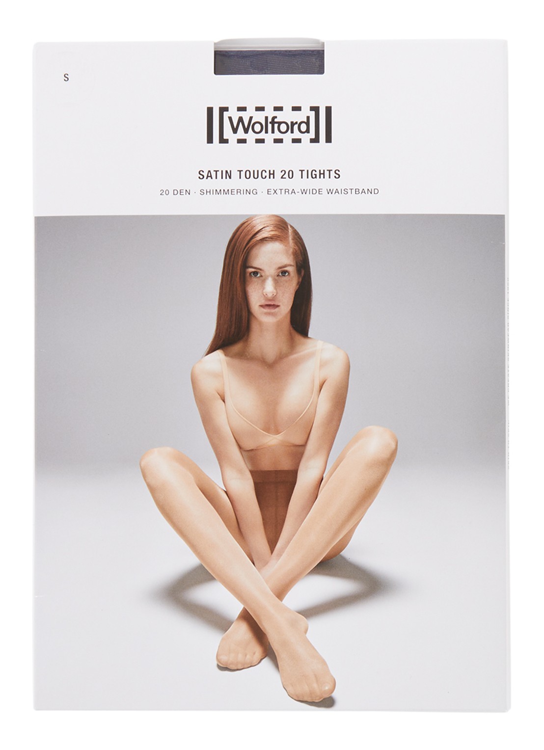 Wolford Satin Touch panty in 20 denier - voorkant donkerblauw