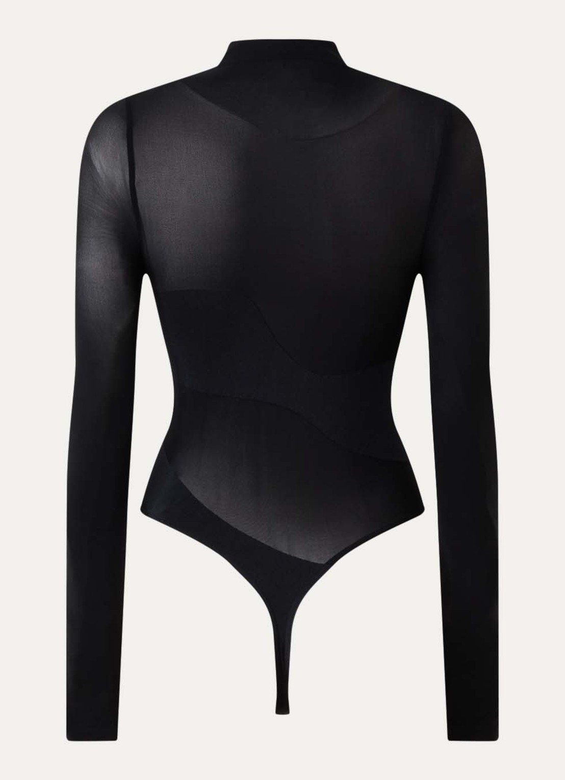 Wolford Shade stringbody met print - achterkant 2 zwart
