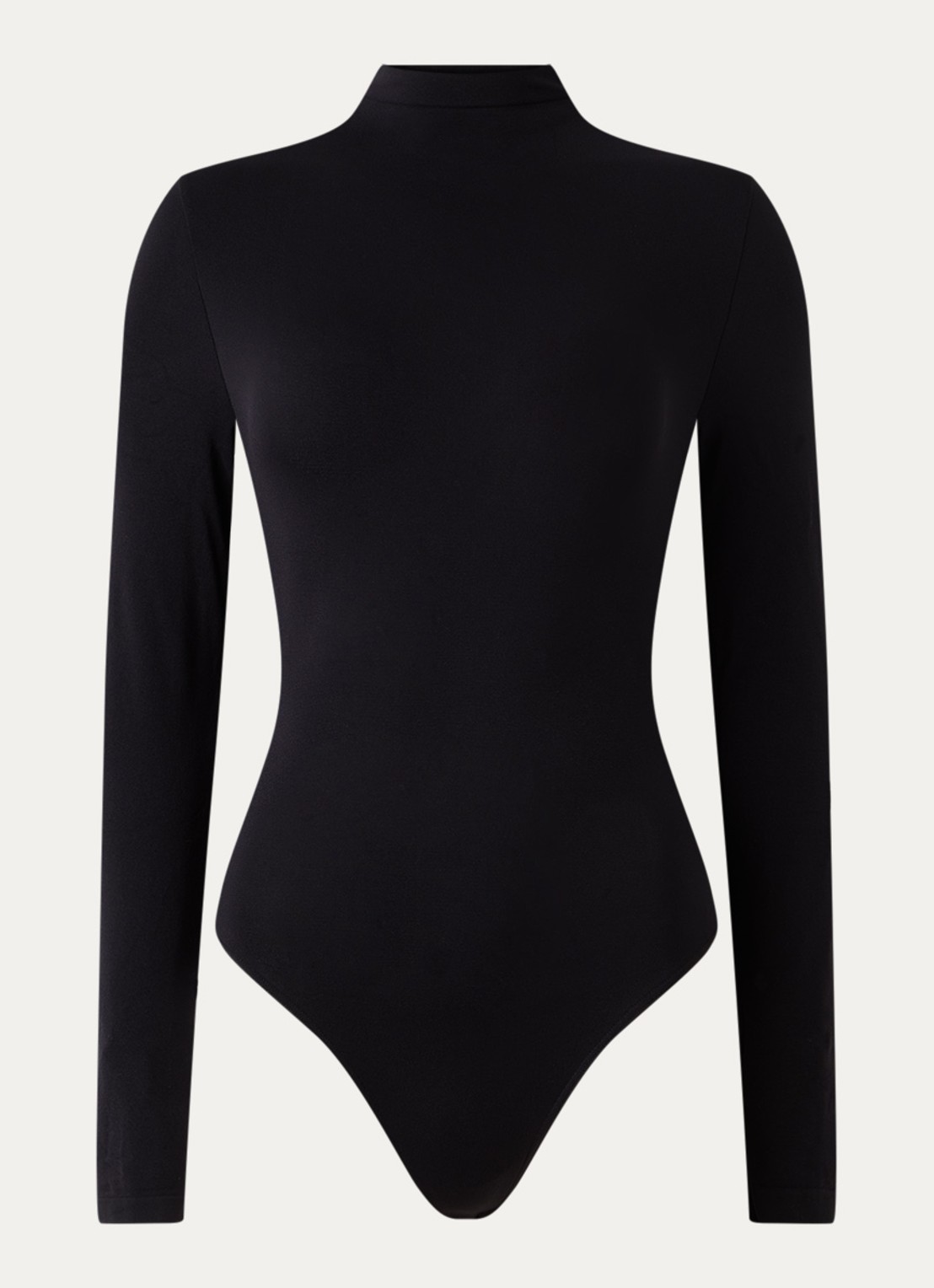 Wolford Shaping stringbody met opengewerkt dessin - voorkant 2 zwart