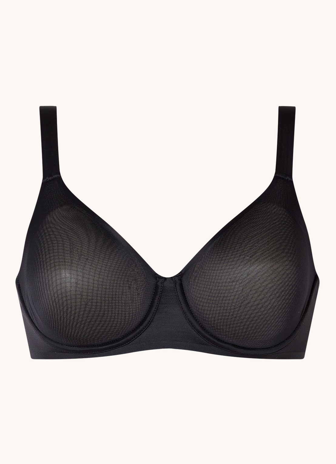 Wolford Sheer Touch Bra - voorkant 2 zwart