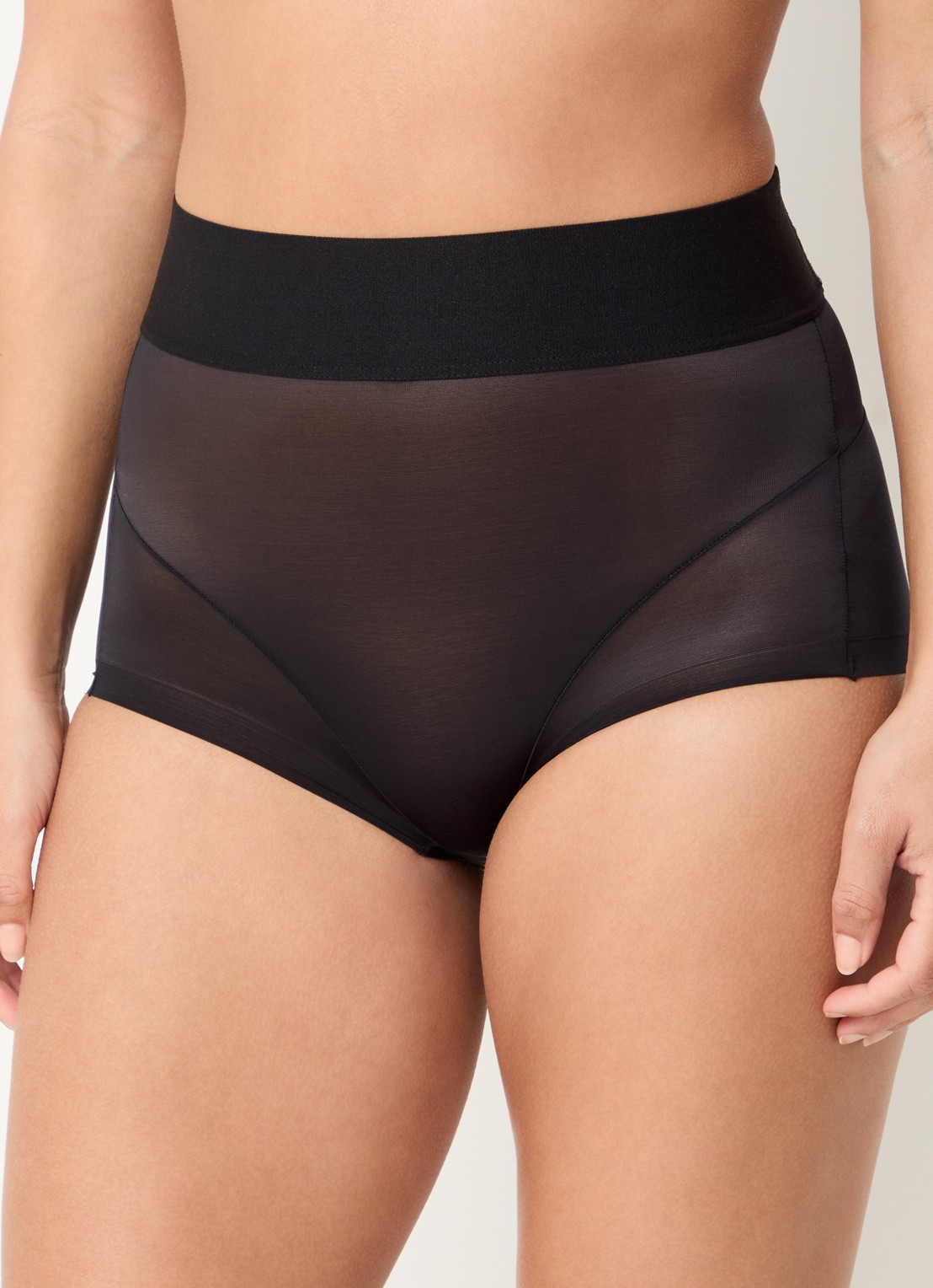 Wolford Sheer Touch high waisted corrigerende slip - detail zwart