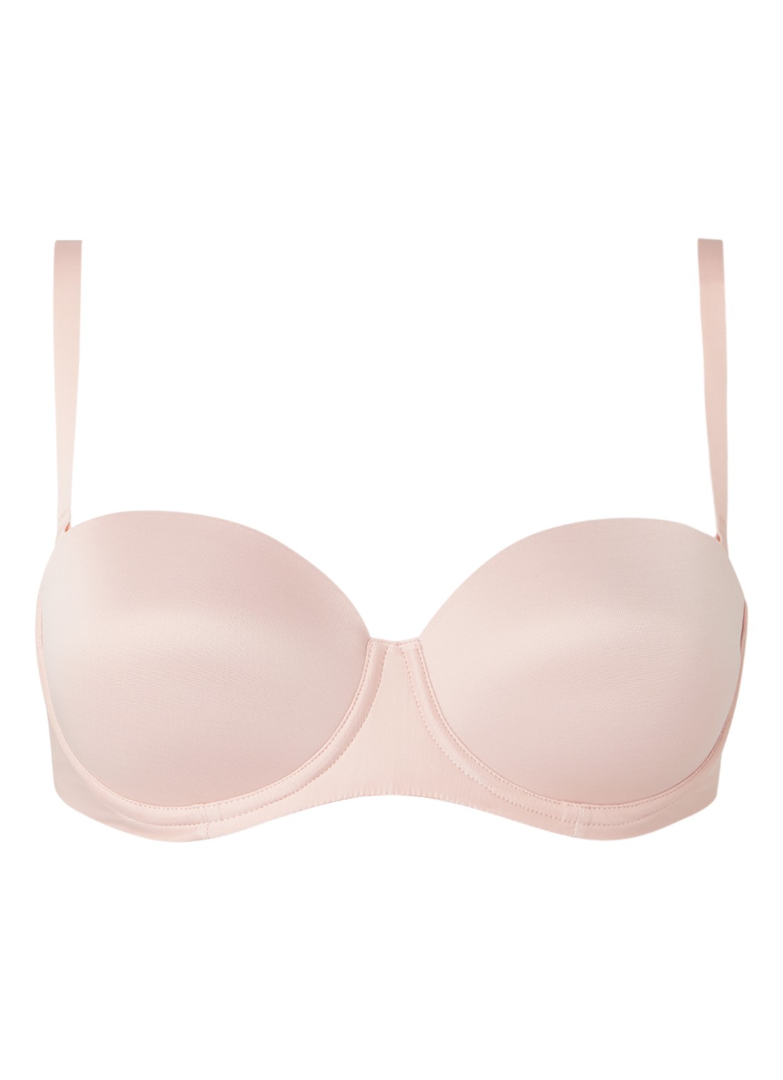 Wolford Sheer Touch voorgevormde strapless bh - voorkant lichtroze