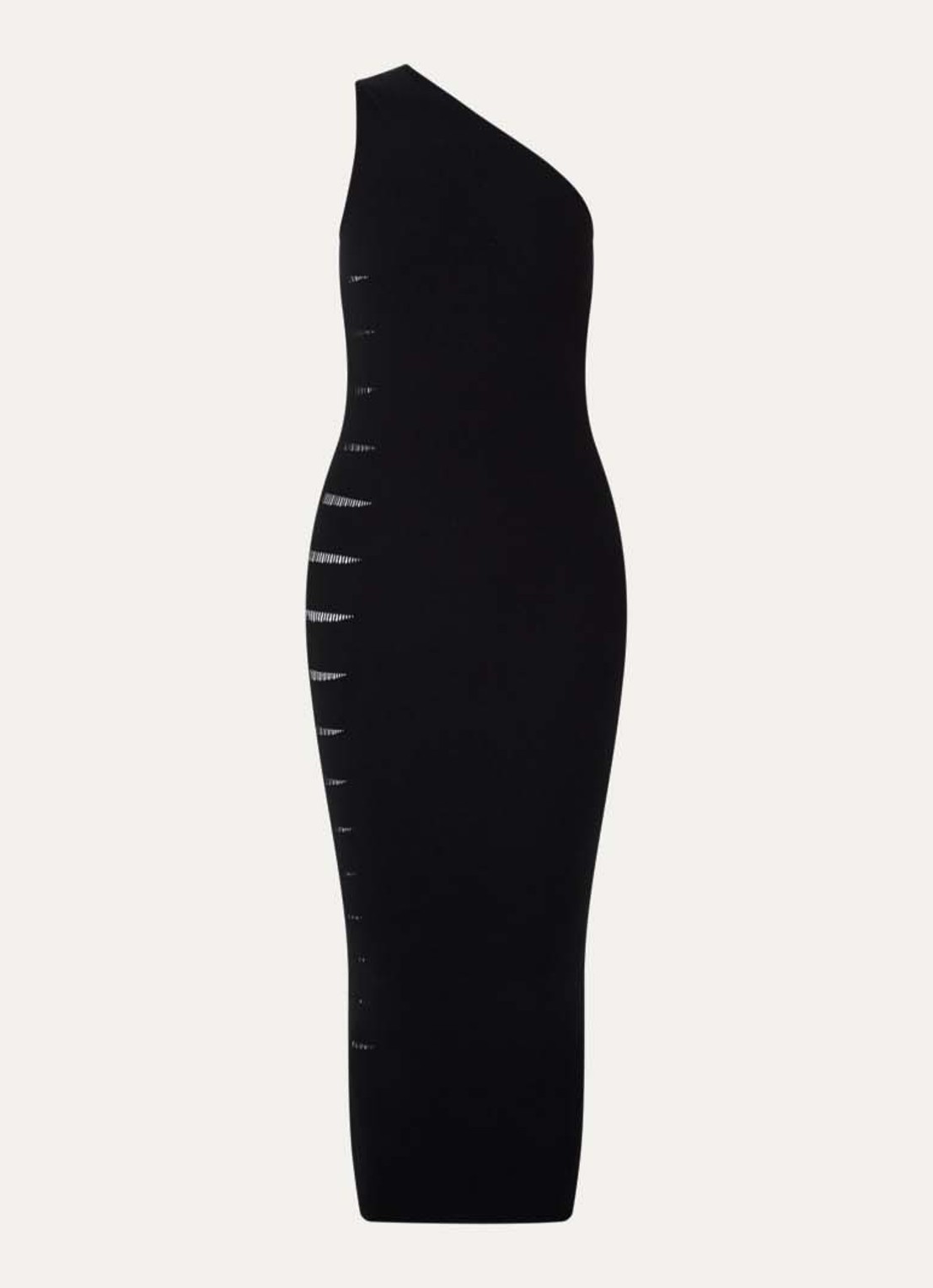Wolford Slash midi kokerjurk met cut-out detail - voorkant 3 zwart