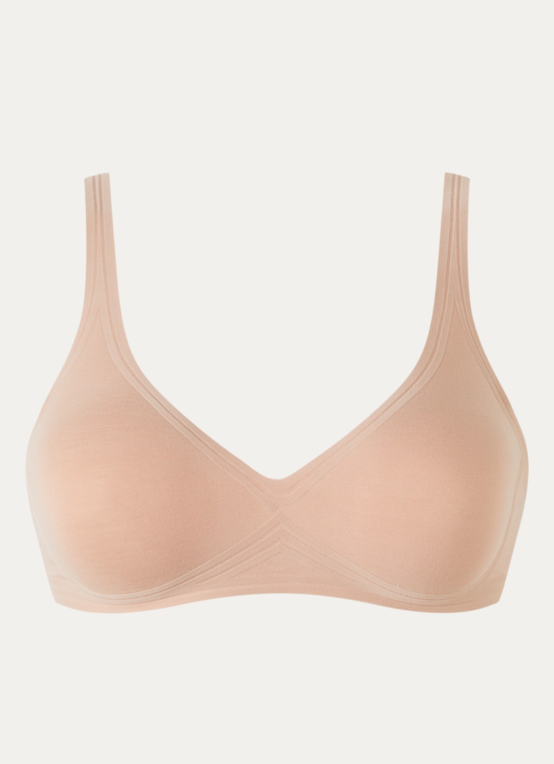 Wolford Sport bh met light support - voorkant zalmroze