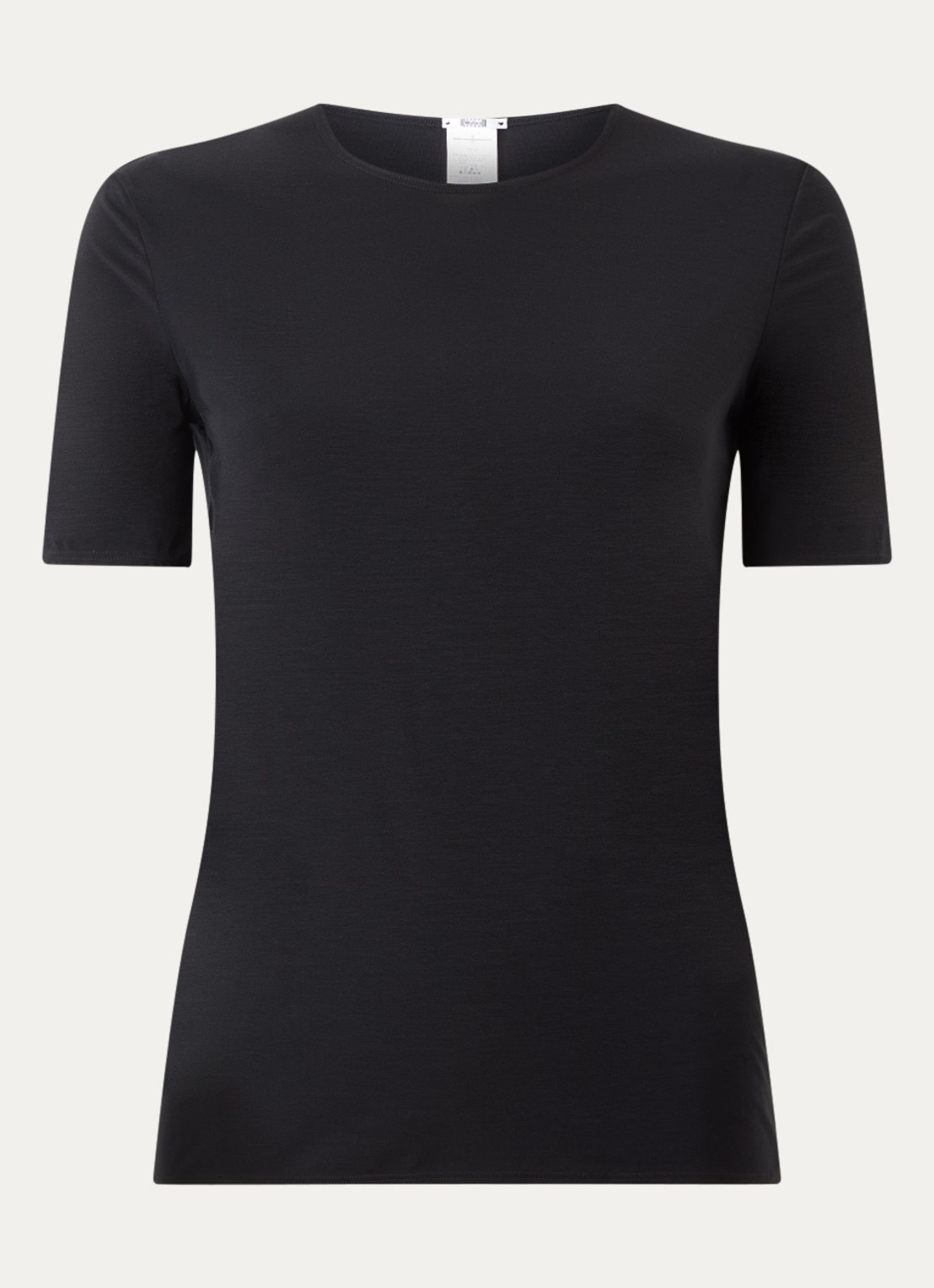 Wolford T-shirt met ronde hals - voorkant 3 zwart