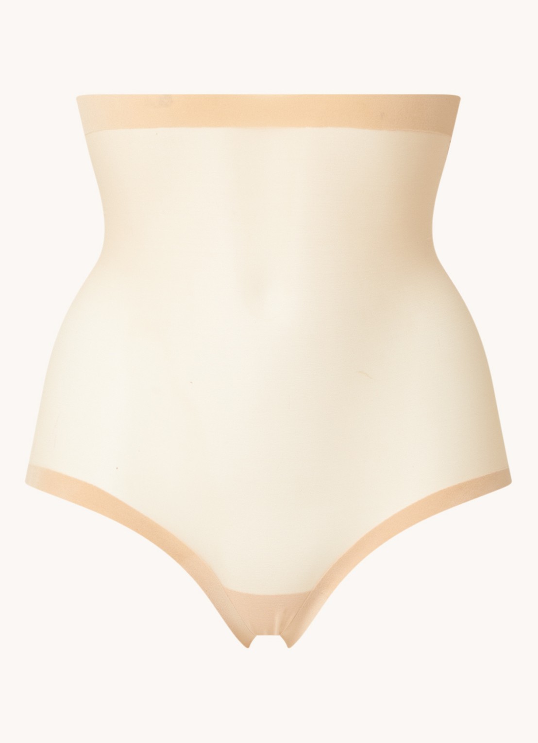 Wolford Tulle Control corrigerende tailleslip van mesh - voorkant beige