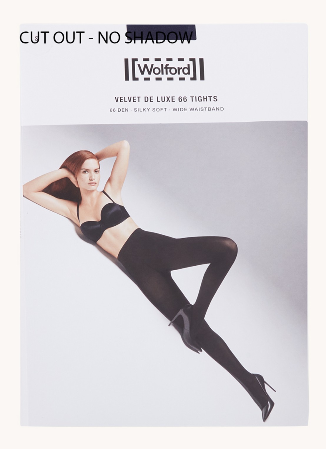 Wolford Velvet de Luxe Comfort panty in 66 denier - voorkant 3 orange