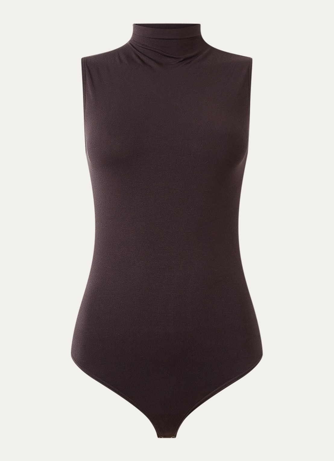 Wolford Viscose string body met col - voorkant 3 bruin