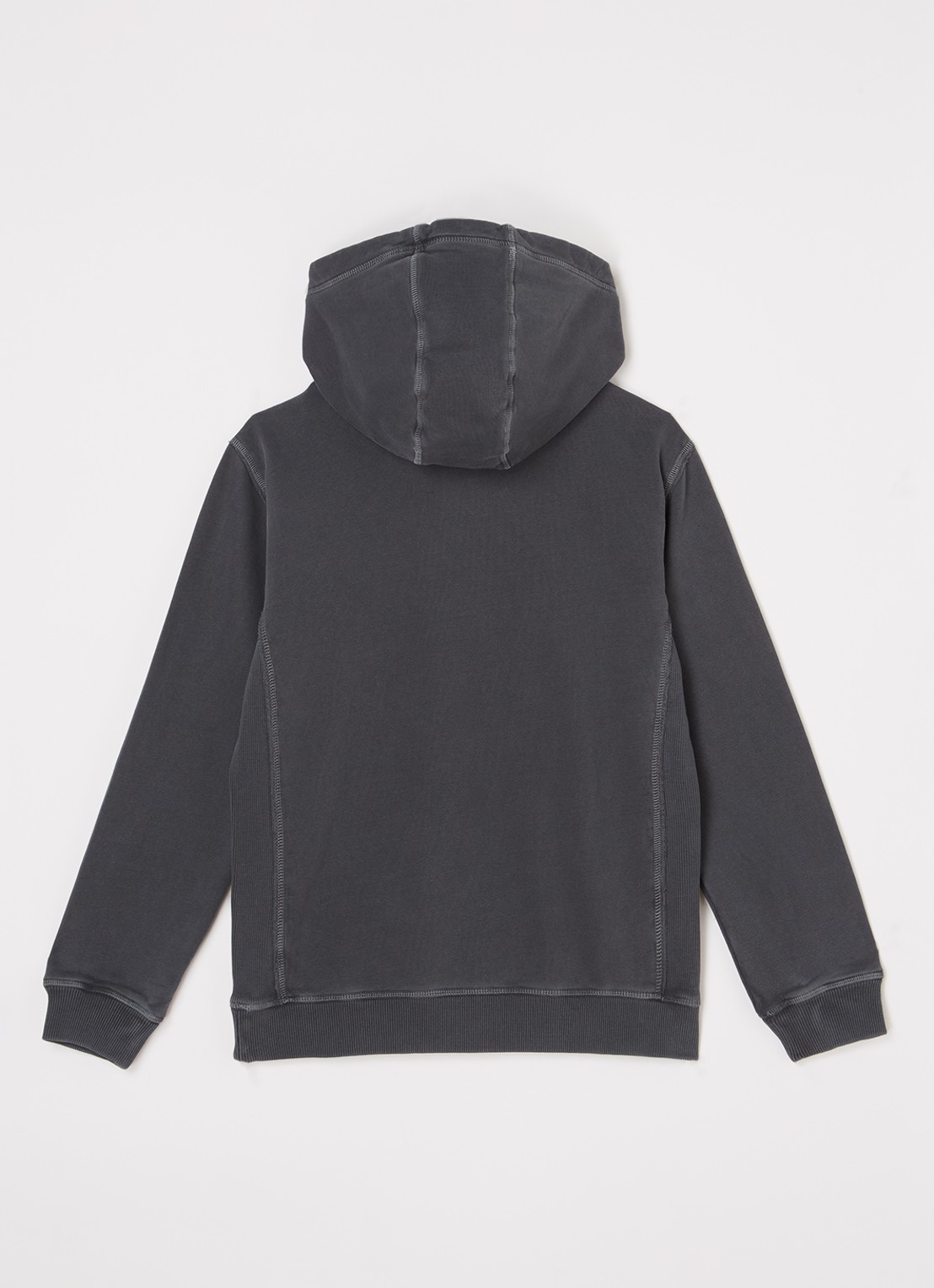 Woolrich American hoodie met logoprint - voorkant 2 antraciet