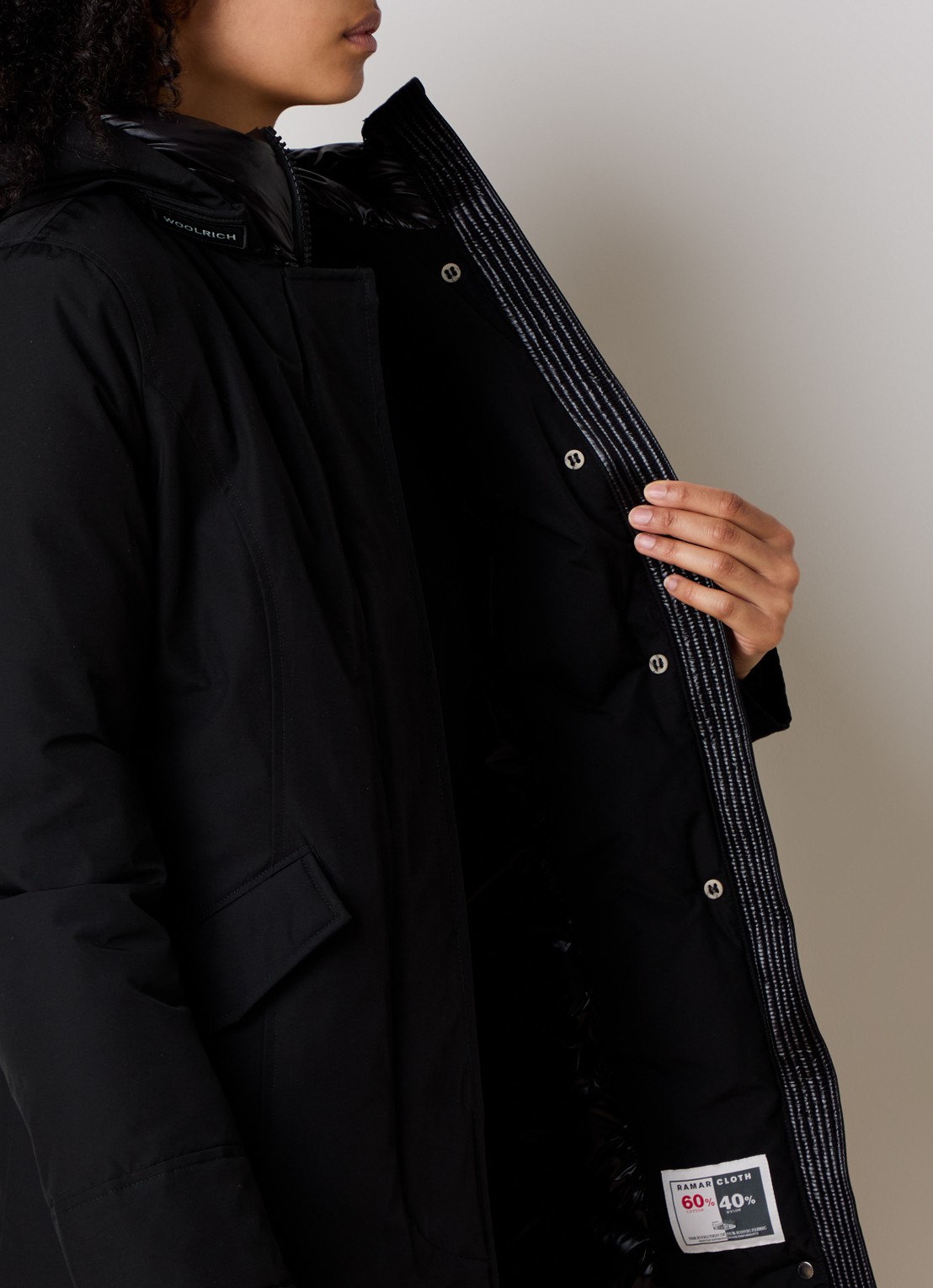 Woolrich Arctic parka met donsvulling - detail 5 zwart