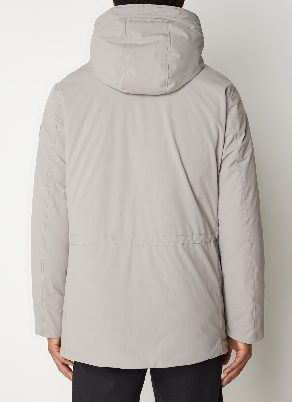 Woolrich Artic parka met donsvulling en klepzakken - achterkant donkerbeige