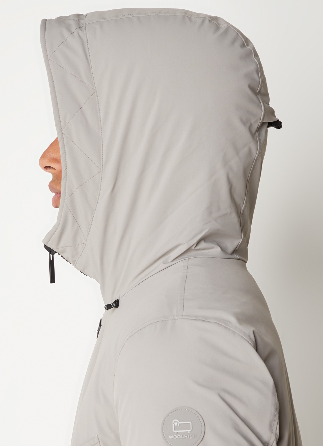 Woolrich Artic parka met donsvulling en klepzakken - detail 3 donkerbeige