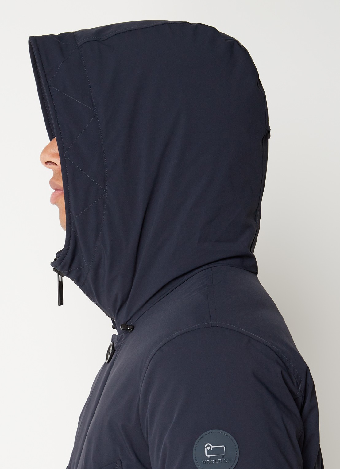 Woolrich Artic parka met donsvulling en klepzakken - detail 2 donkerblauw