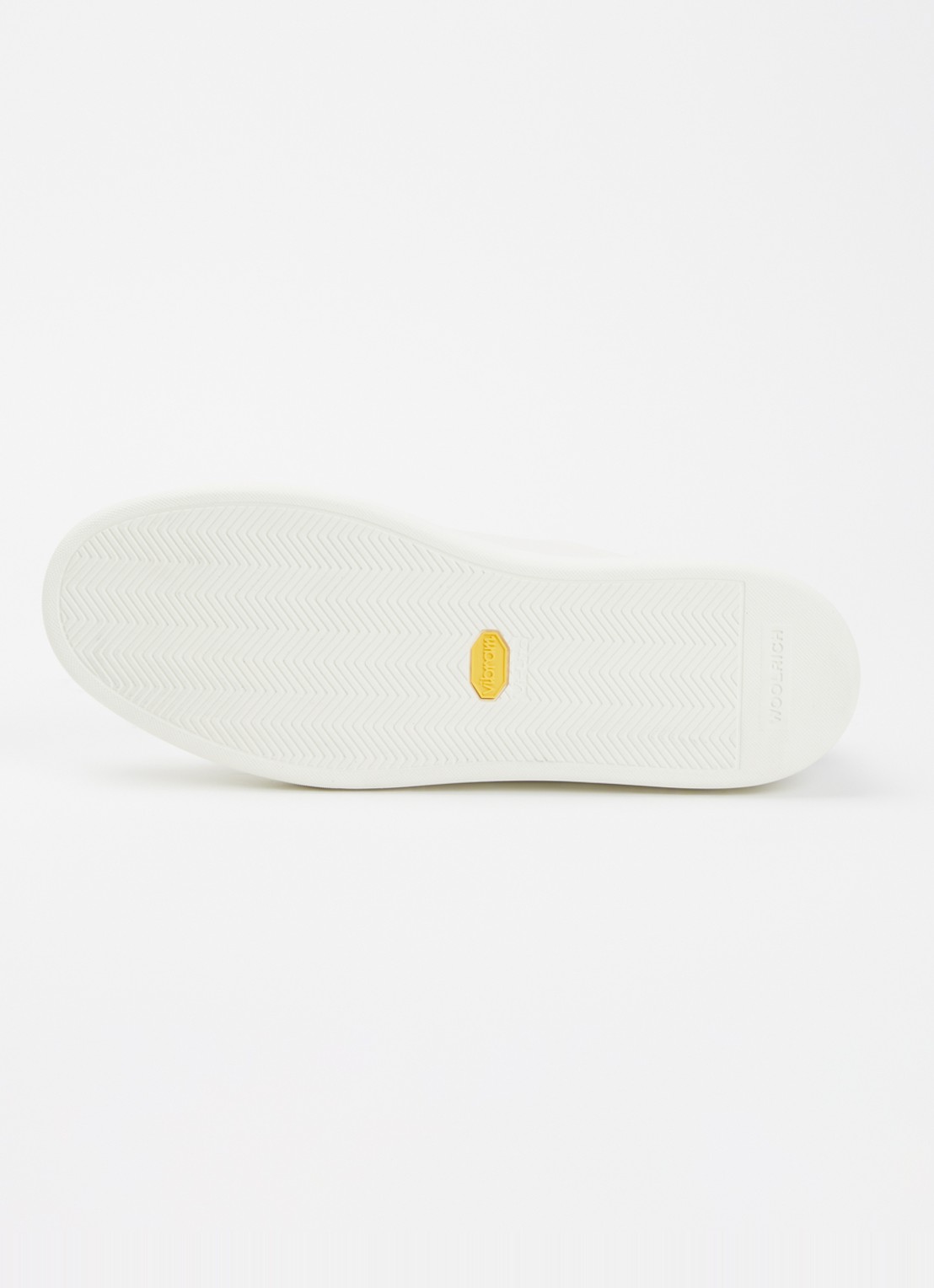 Woolrich Classic Court sneaker van kalfsleer met logo - detail 3 gebroken wit