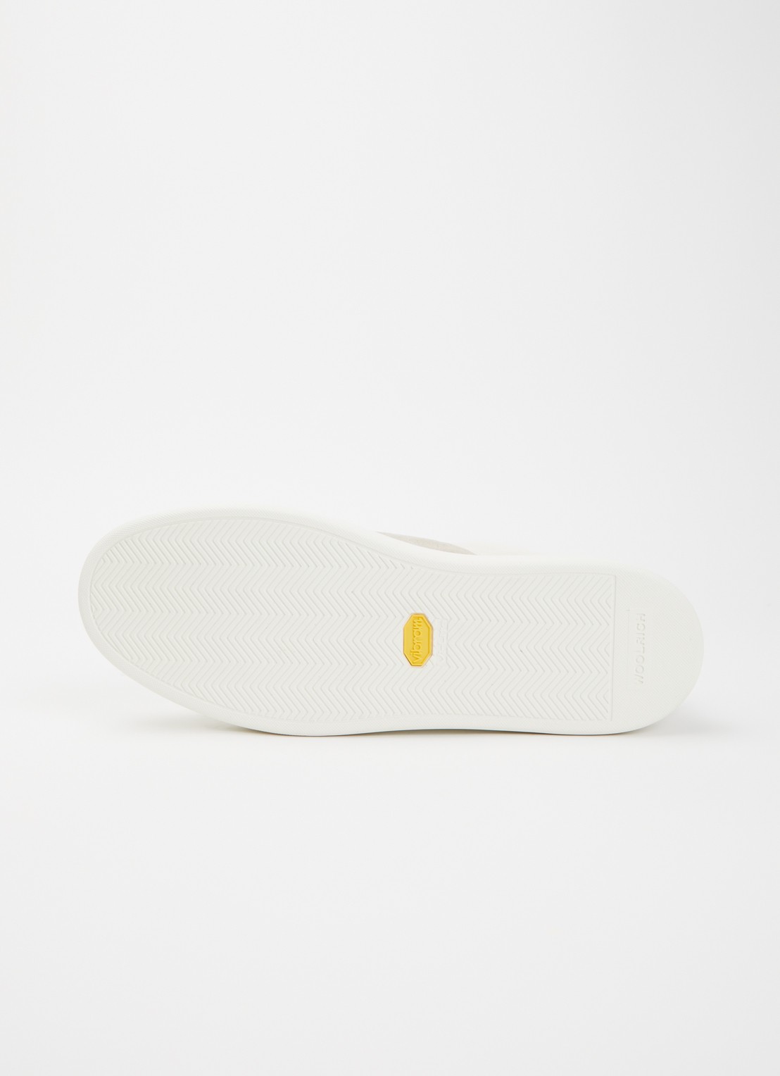 Woolrich Classic Court sneaker van leer met details van suède - detail 3 gebroken wit