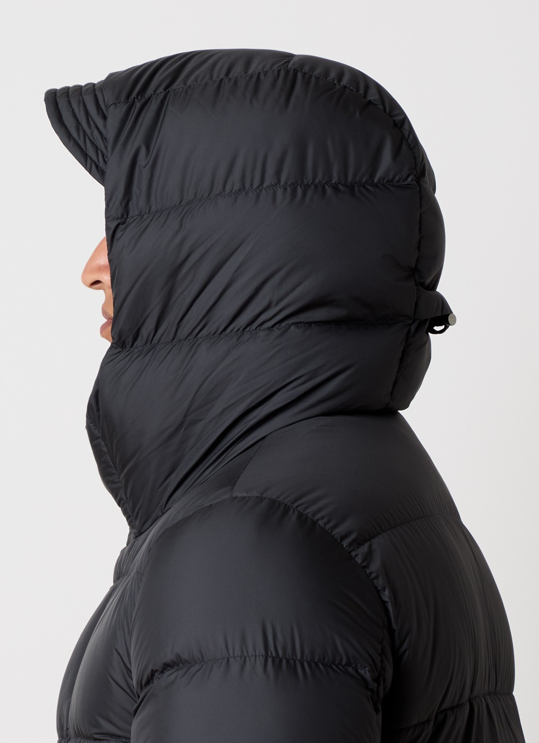 Woolrich Cloud Davis gewatteerde parka met donsvulling en waterafstotende coating - detail 2 zwart