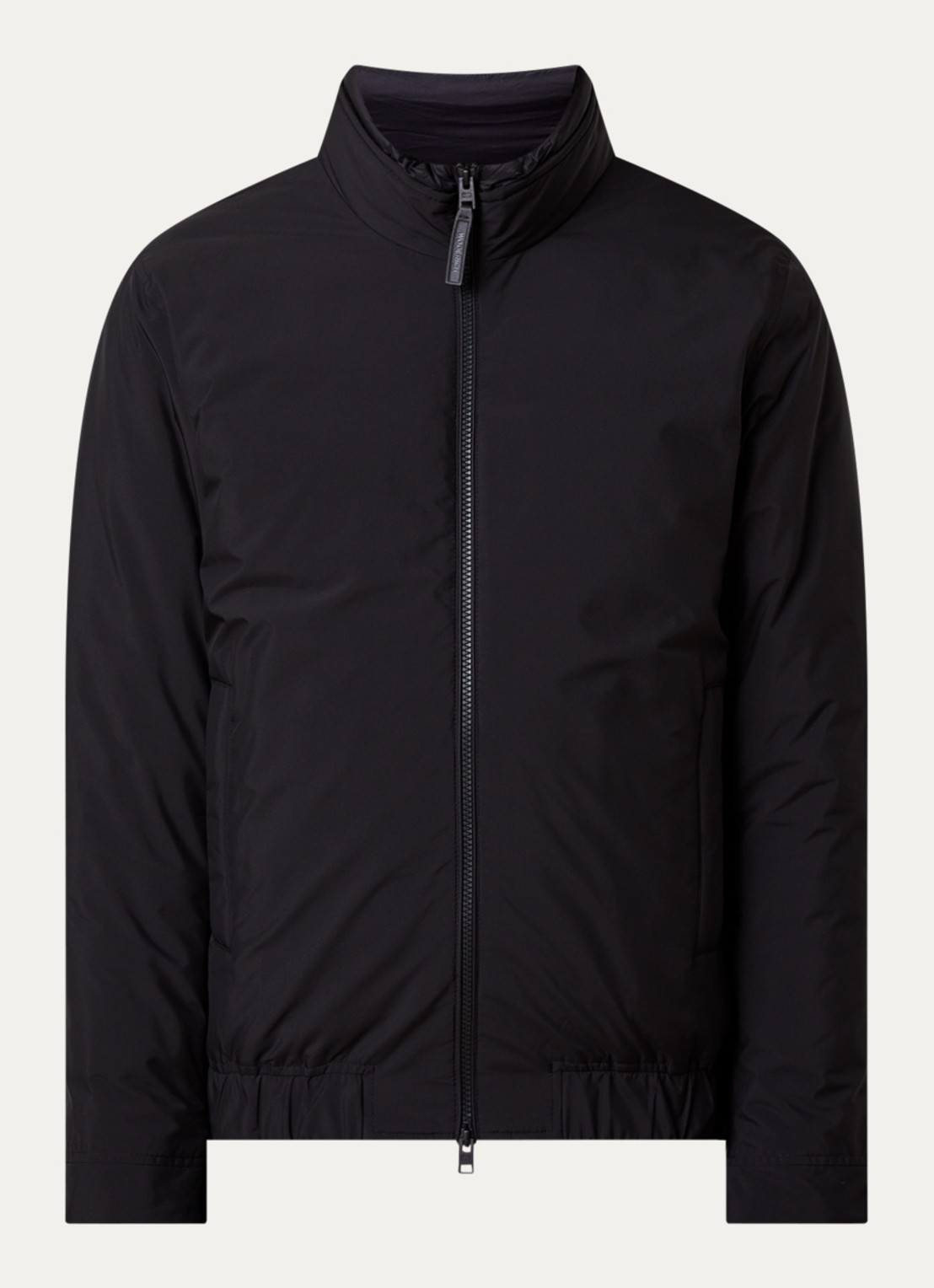 Woolrich Cloud Lewis gewatteerd bomberjack met steekzakken - voorkant zwart