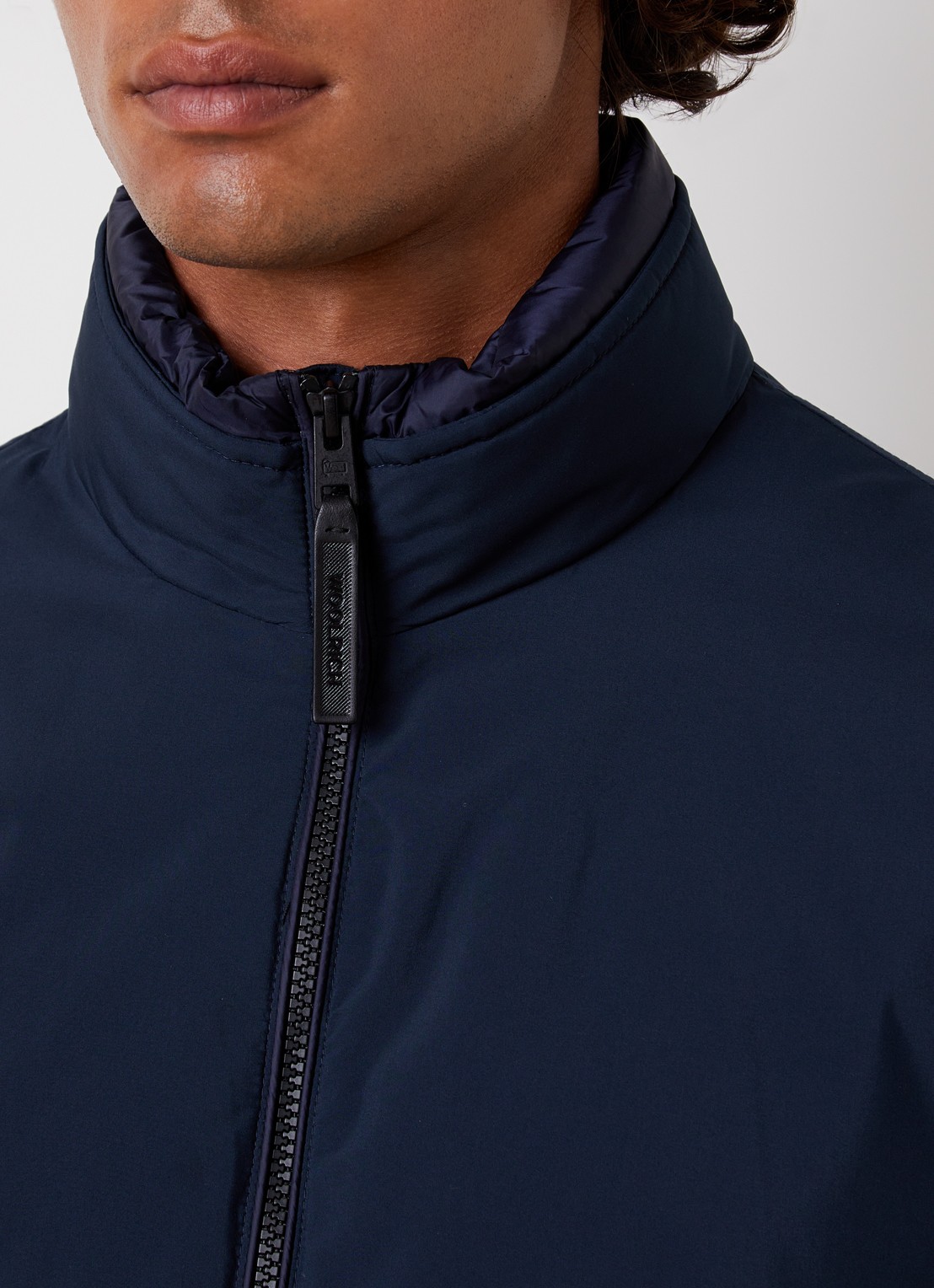 Woolrich Cloud Lewis gewatteerd bomberjack met steekzakken - detail 6 donkerblauw
