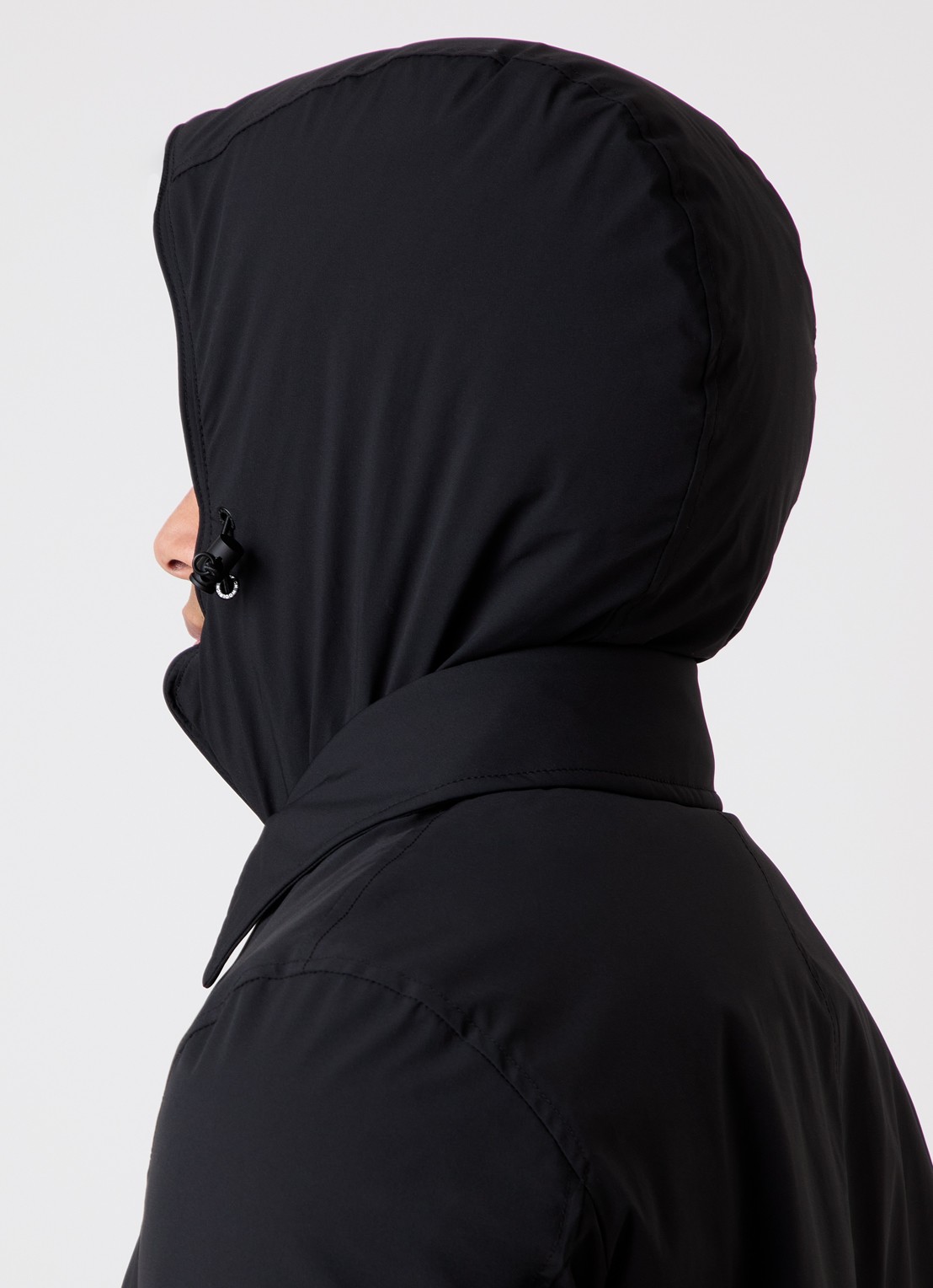 Woolrich Gewatteerde parka met afneembare capuchon - detail 5 zwart