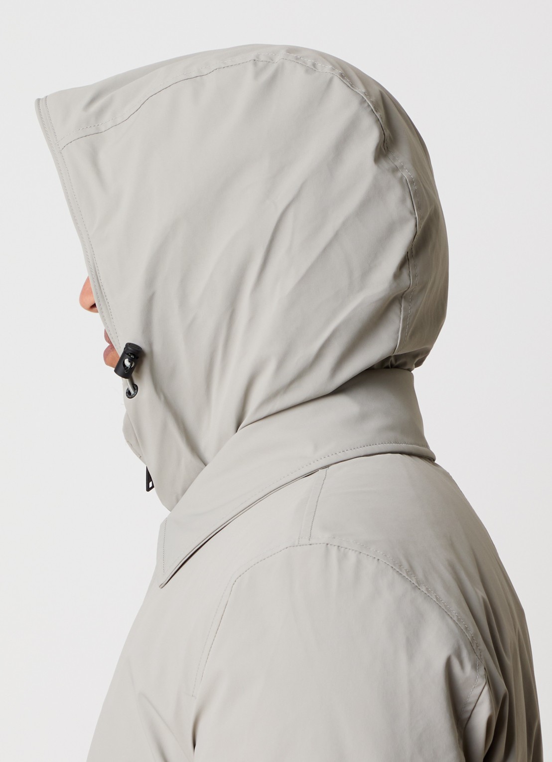 Woolrich Gewatteerde parka met afneembare capuchon - detail 2 grijs