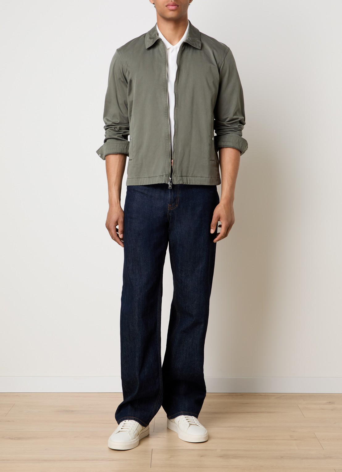 Woolrich Jack met steekzakken - voorkant 5 olijfgroen