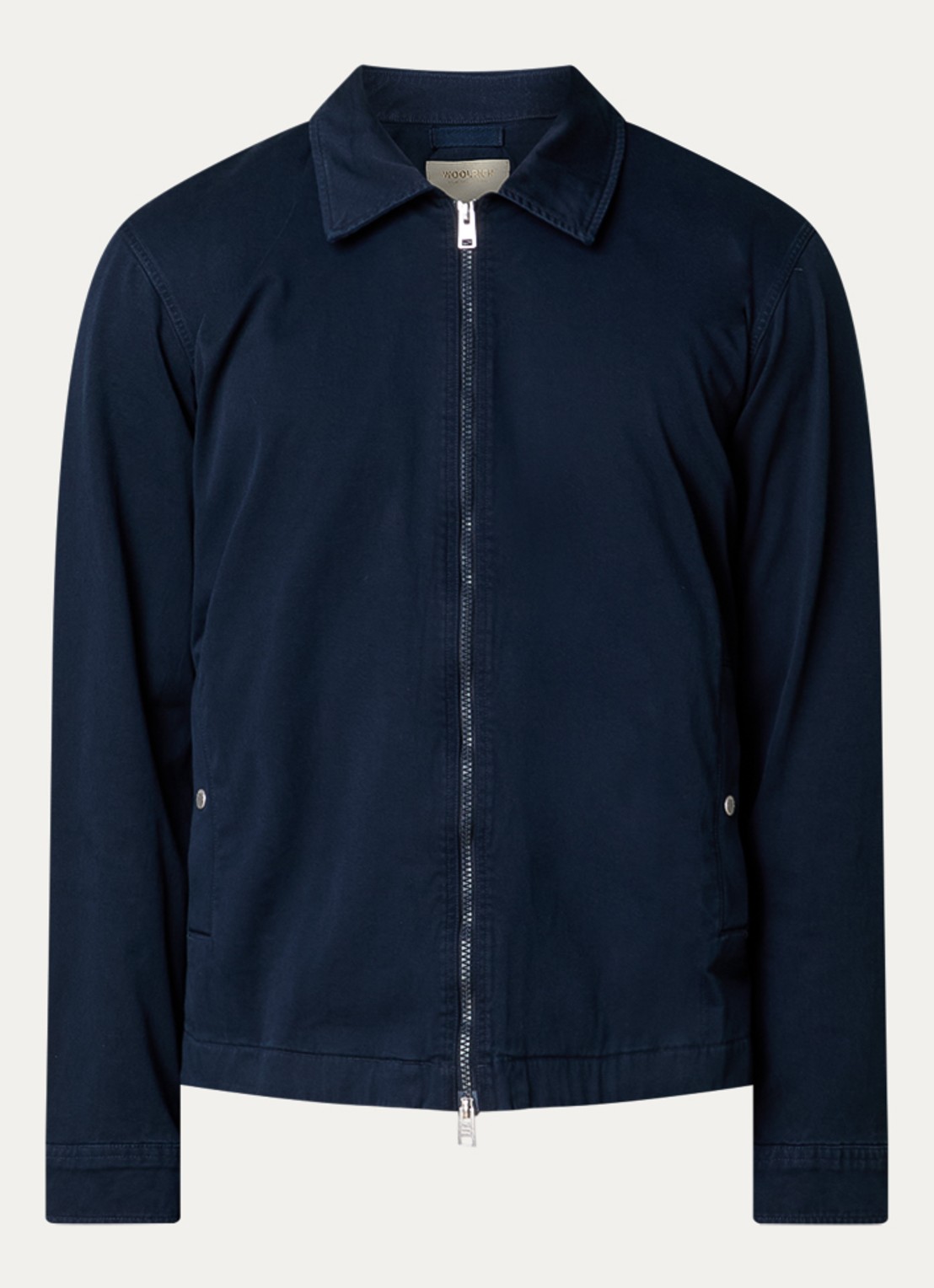 Woolrich Jack met steekzakken - voorkant 4 donkerblauw