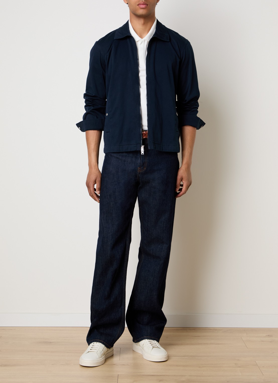 Woolrich Jack met steekzakken - voorkant 5 donkerblauw