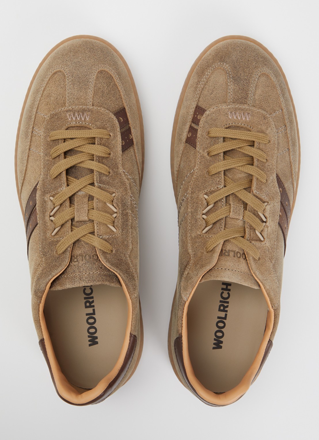 Woolrich Samba sneaker van suède met details van leer  - detail 2 zwart