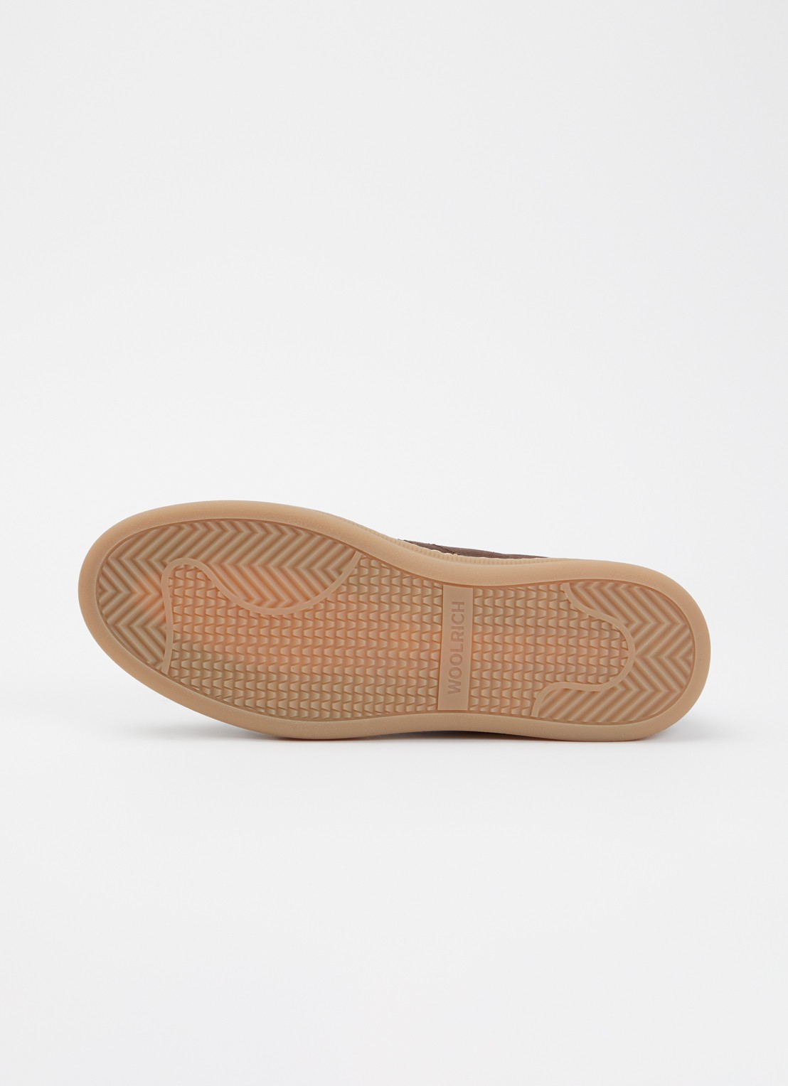 Woolrich Samba sneaker van suède met details van leer  - detail 3 donkerbeige
