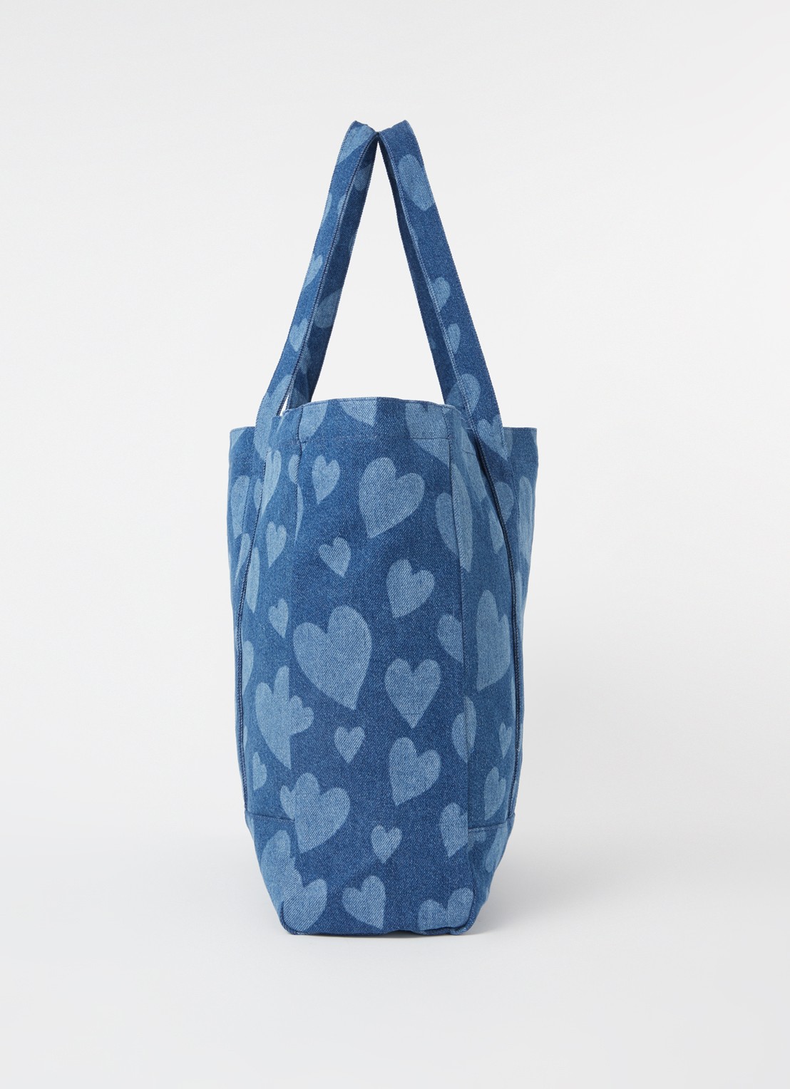 Wouf Cuore shopper van  katoen  - detail 3 indigo