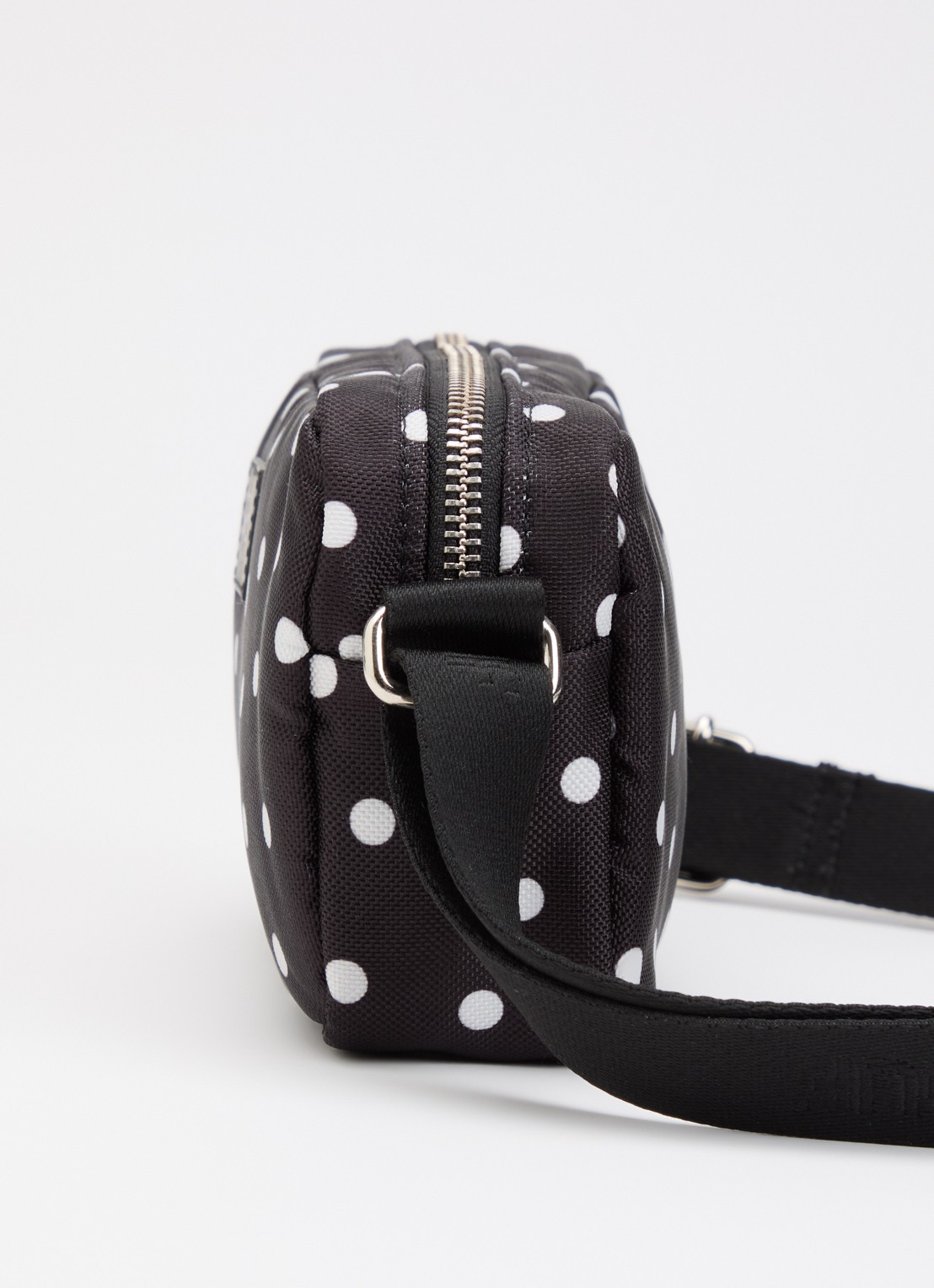 Wouf Grace Mini crossbodytas met stippenprint - detail 3 zwart