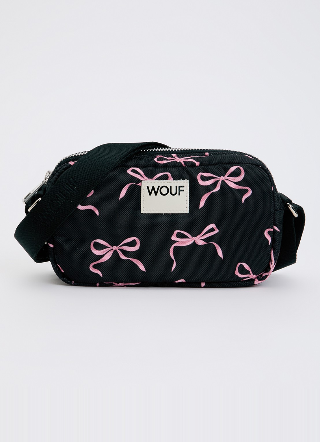 Wouf Juliette crossbodytas met print - voorkant zwart