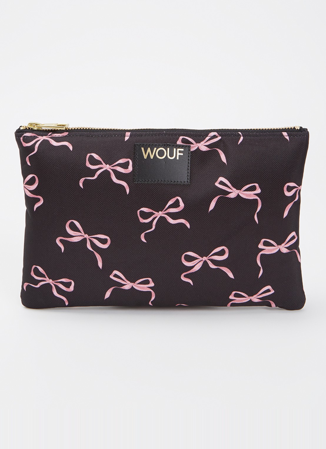 Wouf Juliette toilettas met print - voorkant 2 zwart