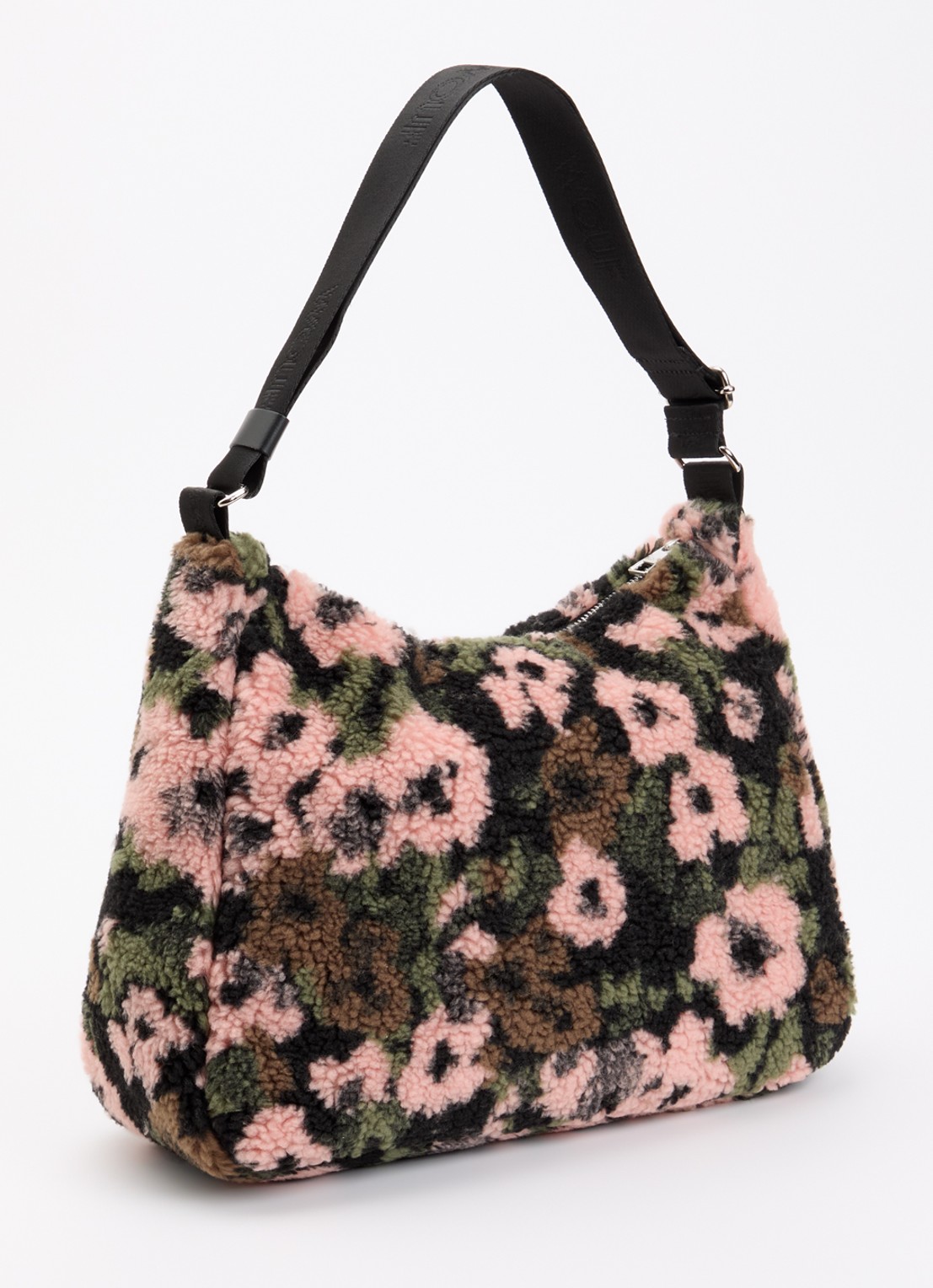 Wouf Margot Hobo schoudertas van teddy met print - achterkant 5 multicolor